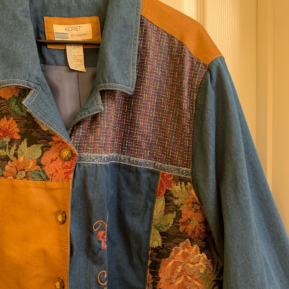 Koret Multicolor Patchwork Blazer - image 3